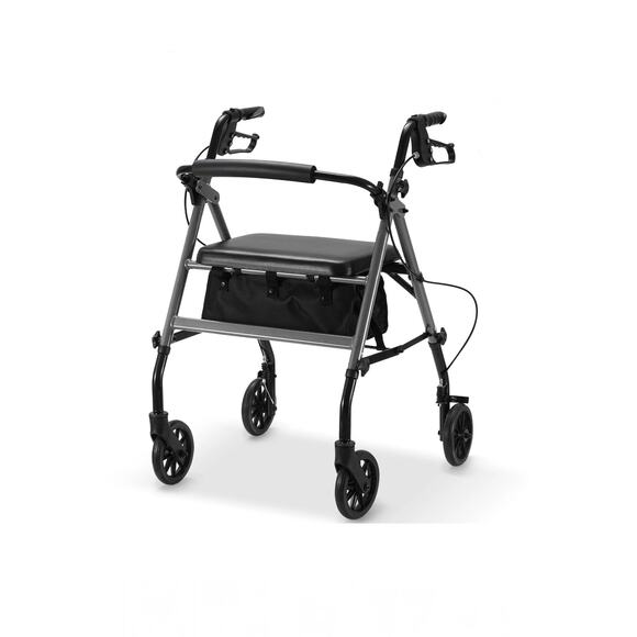 Naipo Rolling Walker for Seniors, Foldable Rollator Walker with Seat and 6â - Picture 1 of 12